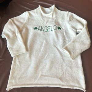 ANGELO shamrock monogram sweater